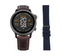 Timberland Trail Force Smartwatch Set TDIGB0064502-SET - Black Case, Interchangeable Brown Leather and Blue Silicone Straps
