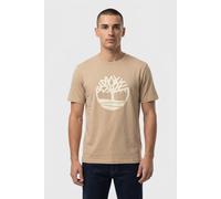 Timberland Tree Logo Short Sleeve Tee Medium Beige Taglia: S | T-shirt stampate Outlet | Uomo | Marrone