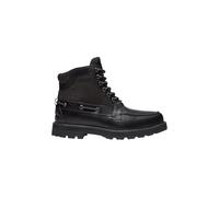 Timberland - Stivali medi stringati neri in pelle-Nero 40