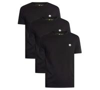 Timberland Uomo Confezione da 3 Magliette Dustan Slim, Black, 3XL