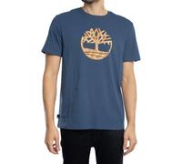 Timberland Uomo Maglietta con Logo Camo Tree, Navy Blue, L