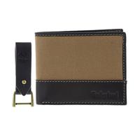 Timberland Uomo NP0379 Portafoglio Pelle E Portachiavi Confezione Regalo