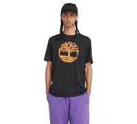 T-shirt Timberland Kennebec River Logo manica corta nero marrone chiaro - M