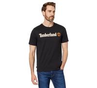 Timberland Kennebec River Linear Logo Short Sleeve T-shirt Nero S Uomo