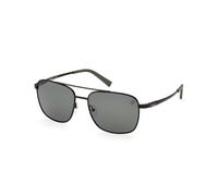 Timberland Uomo TB9303 02R Occhiali da sole Metallo Nero Verde Squadrata Polarizzata