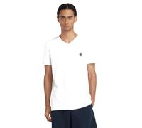 Timberland V Neck Short Sleeve Tee White Taglia: M | Magliette basic Outlet | Uomo | Bianco