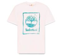 Timberland - Water Stack Logo S/S Tee - T-shirt S bianco