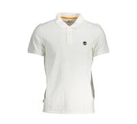 Timberland White Cotton Men Polo Shirt - S