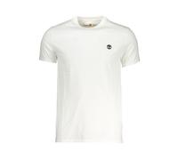 Timberland White Cotton Men T-Shirt - S