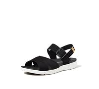 Timberland Wilesport Leather, Sandali con Cinturino alla Caviglia, Donna, Nero Black Nubuck, 37 EU