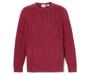 Timberland - Williams River Cable Crewneck Sweater - Maglione M rosso