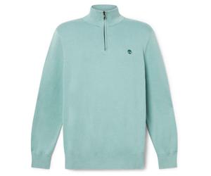 Timberland - Williams River Cotton YD 1/4 Zip Sweater - Maglione M turchese