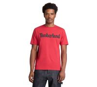 Timberland Wordmark Logo Short Sleeve Tee Medium Red Taglia: XL | T-shirt stampate Outlet | Uomo | Rosso