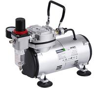 TIMBERTECH Compressore aerografo AS18-2, mini compressore base, 4 bar/arresto automatico per hobby, vernice, corpo, tatuaggio, decorazione, modellismo, pittura, automotive, trucco grafico