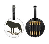 Timberwolf Silhouette Black Golf Tee Storage Bag - Facile da trasportare e più efficiente nel giocare a golf