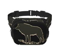 Timberwolf Silhouette Pattern trendy moda marsupio unisex viaggio sport messenger bag