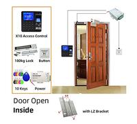 Timbracartellini, di controllo accessi impronte digitali Smart Block Block Kit cancello elettronico Opener Home Set digitale elettrico Biometrico magnetico elettrico(Kit X10 ZL Mag)