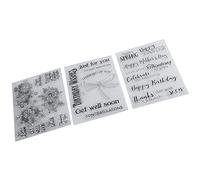 Timbrati di Scrapbook, Francobolli per Il Kit per la Creazione di Crafting con TPR Trasparente 3pc per Il Diario dell'album