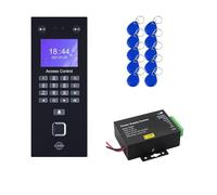 Timbratrice, Dispositivo di riconoscimento biometrico delle impronte digitali Kit di sistemi di presenza Face Time Macchina elettronica di rete LAN RJ45 for ufficio,Affrancatrice(Kit-2)