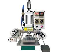 Timbratrice pneumatica a caldo, macchina per abbronzatura da 500 W, pressa digitale in PVC per pelle, 0-350 gradi Celsius possono essere impostati liberamente, la velocità di stampa a caldo è elevata