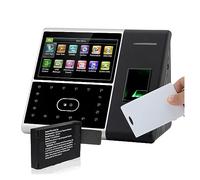 Timbratura in Macchina, Di presenza biometrico Face Time Lettore di impronte digitali USB Orologio Temporale Macchina for il controllo degli accessi dei dipendenti con batteria Orologio Da Ufficio(Col