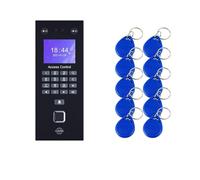 Timbratura in Macchina, Dispositivo di riconoscimento biometrico delle impronte digitali Kit di sistemi di presenza Face Time Macchina elettronica di rete LAN RJ45 for ufficio Orologio Da Ufficio(Colo