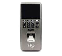Timbratura in Macchina, Macchina for il controllo degli accessi con impronta digitale biometrica a 125 Khz, tastiera elettronica USB, registratore di presenze Orologio Da Ufficio(Color:Silver)