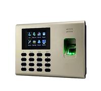 Timbratura in macchina per i dipendenti di piccole imprese USB TCP/IP Scheda RFID Riconoscimento e impronte digitali Macchina for presenze Time Clcok Registratore di tempo Batteria incorporata(Color:K