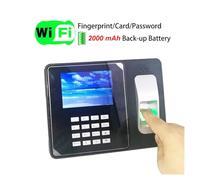 Timbratura in Macchina, Tcp/ip Batteria di backup Impronta digitale Rilevatore presenze Scheda Orologio di controllo assistenza dipendenti Orologio Da Ufficio(Size:English)