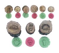 Timbrazioni della Pista Animale - Giochi di in Legno Incisi | 3,5x3,5 Cm Piccoli di Stampa Naturale - Educational Arts Crafts Stampers for Kids Classroom Learning And Exploration Uso