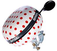 TIMBRE DING-DONG BASIL POLKA DOT BLANCO/ROJO DOTS