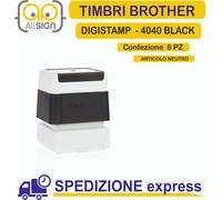 TIMBRI 4040 MM BROTHER DIGISTAMP SC2000 COLORE NERO PR4040B6P - PEZZI 6