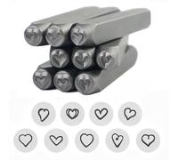 Timbri a forma di cuore kit timbratura fai da te set completo ricordi personali