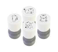 Timbri a forma di gatto, autoinchiostrante, ricaricabile, portatile