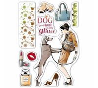 Timbri acrilici Dog air is my glitter