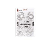 Timbri acrilici Elements Fairies ITALIANO fatine fuoco terra aria acqua