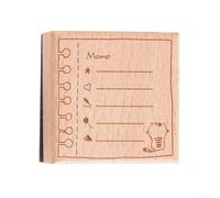 Timbri in gomma in legno, serie vintage con cornice per messaggi, per artigianato creativo, fai da te, sigilli per album di ritagli, manuali e progetti artistici fatti a mano (B)