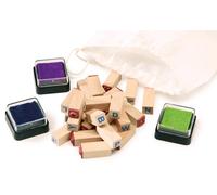 Set timbri legno alfabeto per bambini Small Foot