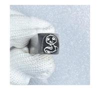 Timbri in Metallo Gioielli, Pelle, sigilli per timbri in Legno, 12 Modelli di Animali dei Cartoni Animati, Strumenti Artigianali Fai da Te per la forgiatura dei Metalli(Snake,5mm)