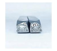 Timbri in Metallo Strumento per Intaglio di timbri in Metallo, Nodi creativi in bambù, Cuccioli, Rose, Foglie e Motivi a Forma di Cuore(Pattern6)