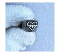Timbri in Metallo Timbro per stampaggio in Metallo con Motivo a Forma di Cuore, Strumento per stampaggio Personalizzato da 3 mm/5 mm, utilizzato per Chiavi, Gioielli, Pelle(Love 2,5mm)