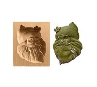 Timbri per biscotti in legno, 3D Set di Stampi Biscotti, per biscotti, cioccolato, stampini in rilievo, decorazione per torte (N)