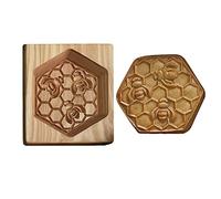 Timbri per biscotti in legno, 3D Set di Stampi Biscotti, per biscotti, cioccolato, stampini in rilievo, decorazione per torte (R)