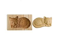 Timbri per biscotti in legno, 3D Set di Stampi Biscotti, per biscotti, cioccolato, stampini in rilievo, decorazione per torte (K)