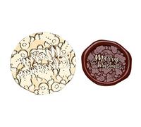 Timbri per ceralacca Sigilli in rame - Teste per timbri in ceralacca in rame - Kit di timbri con sigillo in rame per busta per cartolina di Natale