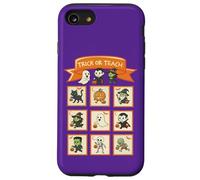 Timbri per insegnante di Halloween con costumi carini trucchi o insegnare ai bambini Custodia per iPhone SE (2020) / 7/8