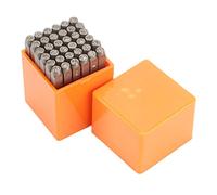 Timbri per numeri in metallo, 36 pezzi, in acciaio ad alto tenore di carbonio, qualità premium, durevole, 1,2 pollici, set di punzoni per marcatura, per gioielli in pelle, legno,