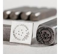 Timbri personalizzati in metallo, Punzoni di design in metallo, Marcatura gioielli, Incisione del braccialetto, Fai da te, Goffratura