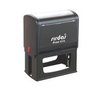 Timbri. Timbro autoinchiostrante Sirdas 77x38 automatico personalizzato. Grande