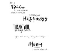 Timbri trasparenti Sunnyside Sentiments #1 di Pete Hughes, confezione da 5 pezzi